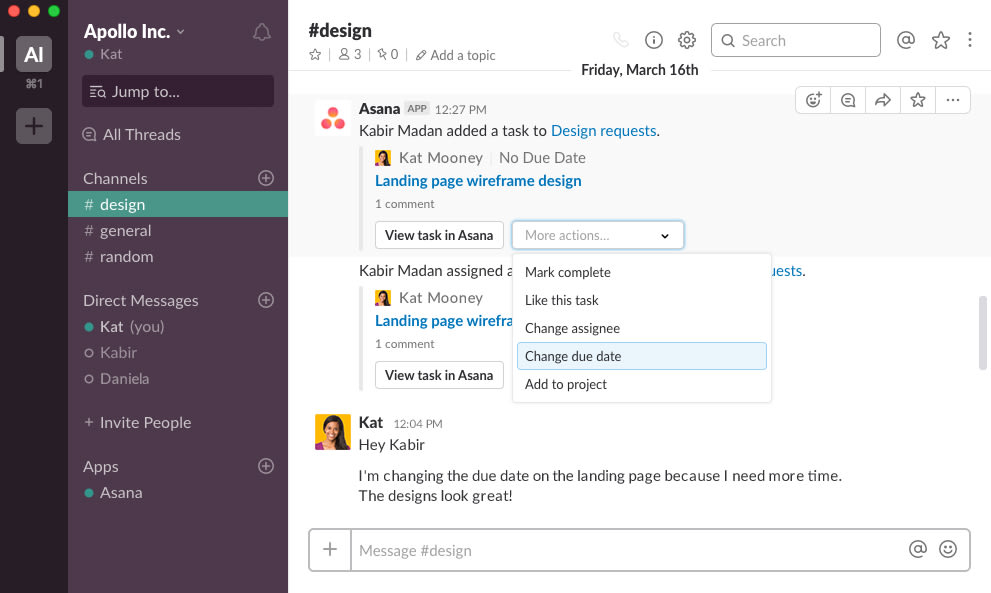 Selecting Action for Notification